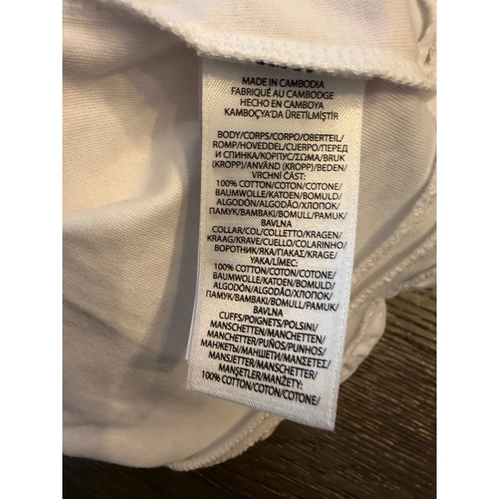 Ralph Lauren Polo Dress Baby Girls 3M White Embroidered Pony Ruffle Hem
